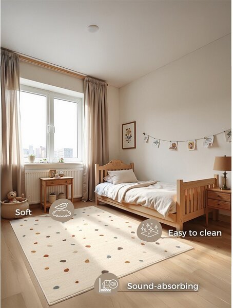 Кремав детски килим 120x170 cm Funny Dots – Hanse Home