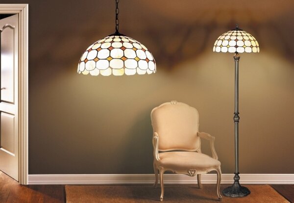 Rabalux 8076 - Tiffany витражен висящ полилей MARVEL 2xE27/60W/230V