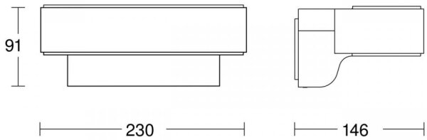 STEINEL 87562 -LED Екстериорен аплик със сензор L 810 SC LED/9,8W/230V