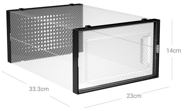 Комплект от 18 модулни кутии Songmics за съхранение на обувки