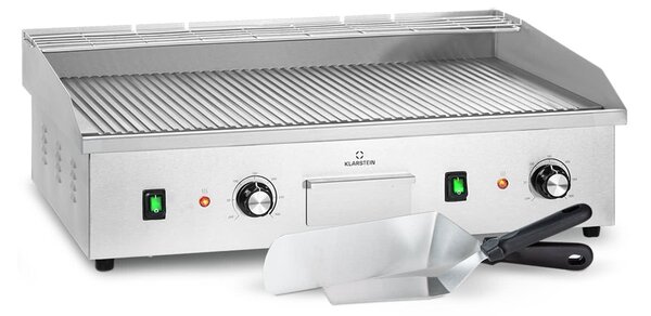 Klarstein Grillmeile 4400, електрически грил, Plancha, 2x2200W, грил плоча от неръждаема стомана