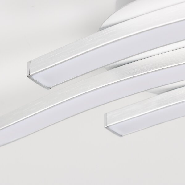 LED таванно осветително тяло 3xLED/6W/230V 3000K сребристо