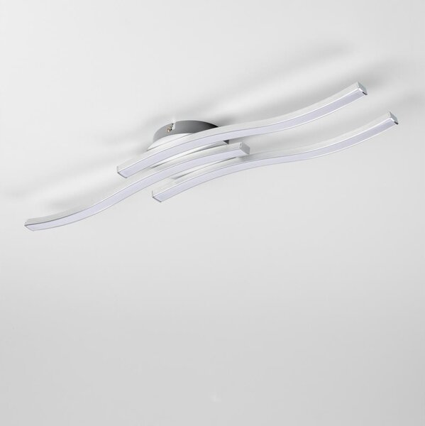 LED таванно осветително тяло 3xLED/6W/230V 3000K сребристо