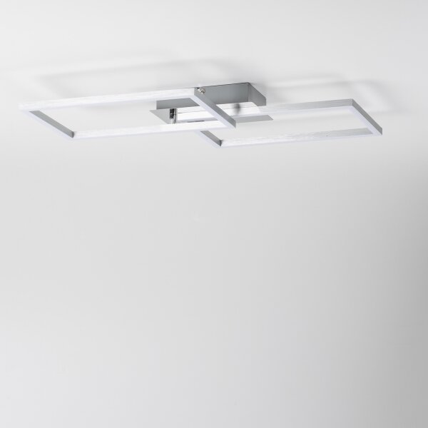 LED таванен осветител LED/17W/230V матов хром