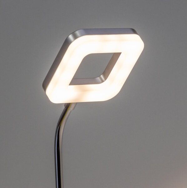LED стенна лампа за контакт LED/3,2W/230V матов хром