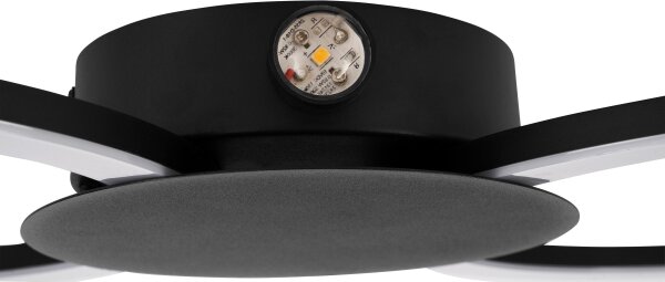 Eglo 902124 - LED стенен аплик VENTICELLO LED/20W/230V + LED/0,91W черен