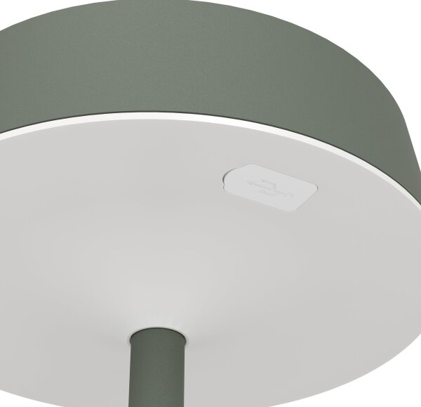 Eglo 75878-LED Соларна презареждаема настолна лампа SIMERI LED/3W/5V 1800mAh IP44 зелена