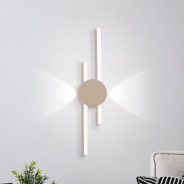Eglo 902126 - LED стенен аплик VENTICELLO LED/20W/230V + LED/0,91W бежов