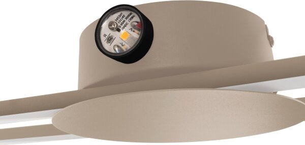Eglo 902126 - LED стенен аплик VENTICELLO LED/20W/230V + LED/0,91W бежов