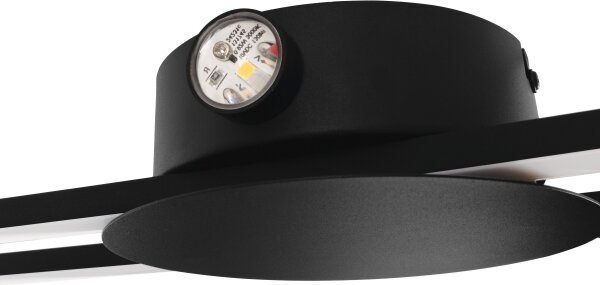 Eglo 902123 - LED стенен осветител VENTICELLO LED/20W/230V + LED/0,91W черен