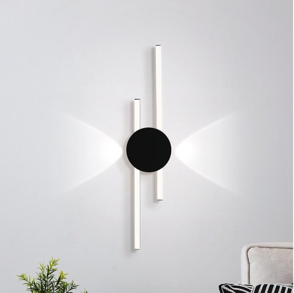 Eglo 902123 - LED стенен осветител VENTICELLO LED/20W/230V + LED/0,91W черен