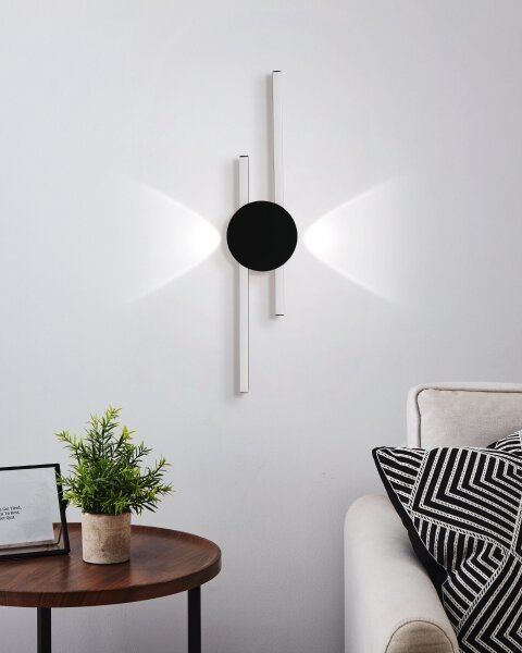 Eglo 902123 - LED стенен осветител VENTICELLO LED/20W/230V + LED/0,91W черен
