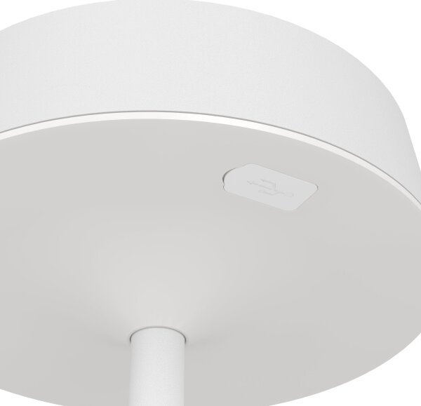 Eglo 75877 - LED димируема настолна лампа SIMERI със соларно зареждане LED/3W/5V 1800mAh IP44 бяла