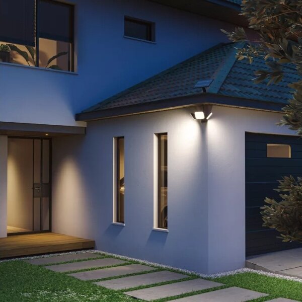Philips -LED соларен стенен осветител със сензор ZYREN LED/24,5W/3,7V 2600 mAh 5000K IP65