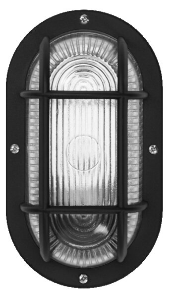 Osram - Външен стенен осветител BULKHEAD 1xE27/10W/230V IP54 черен