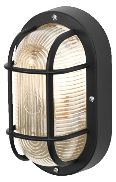 Osram - Външен стенен осветител BULKHEAD 1xE27/10W/230V IP54 черен