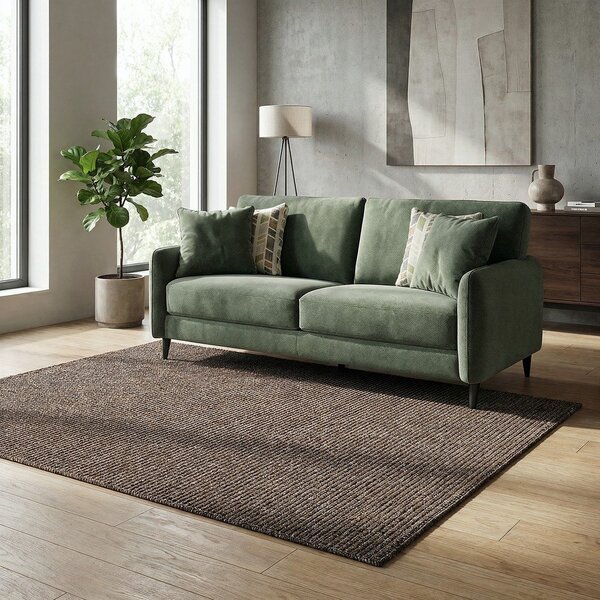 Тъмнокафяв килим 80x150 cm Lumen Liso – Universal