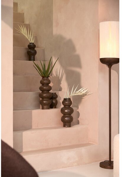 Кафява керамична ваза (височина 33,5 cm) Rogano – Light & Living