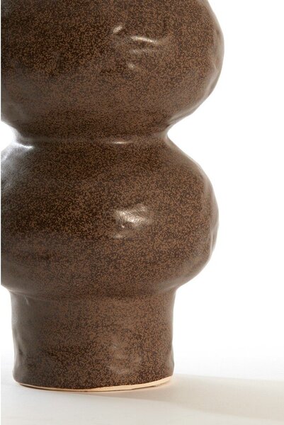 Кафява керамична ваза (височина 33,5 cm) Rogano – Light & Living