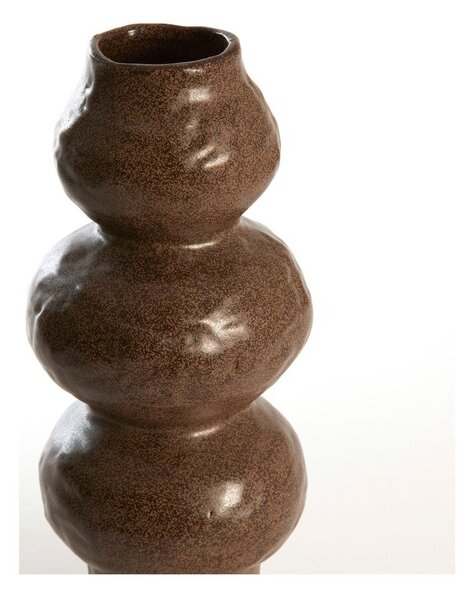 Кафява керамична ваза (височина 33,5 cm) Rogano – Light & Living