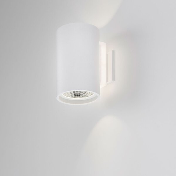 BRUMBERG Tubic LED стенно осветление, цилиндър, Бял, Коридор, Метал, Модерен, Стенни прожектори