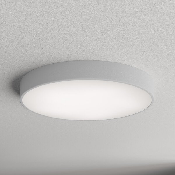 TEMAR LIGHTING Таванска лампа Cleo 600, Ø 60 cm сива, Затъмняване, Сив, Дневна/трапезария, Метал, Модерен