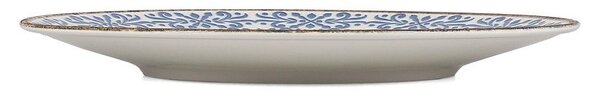Бяла/синя порцеланова чиния ø 27 cm Azul – BonBistro