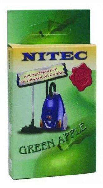 Ароматизатор за прахосмукачки NITEC М47, 3бр., Аромат Зелена ябълка