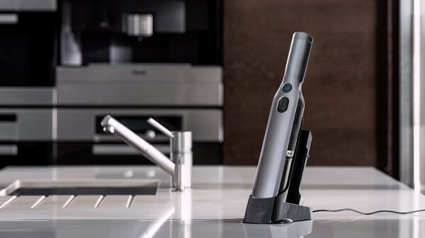 Ръчна прахосмукачка Shark WV200EU, 115W, Четка за животни, Автономия 8 мин, HEPA, Сив