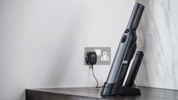 Ръчна прахосмукачка Shark WV200EU, 115W, Четка за животни, Автономия 8 мин, HEPA, Сив