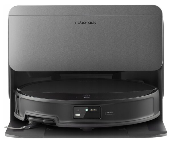Прахосмукачка робот Roborock Saros 20 R&D, 65W, 36000 Pa, 259 мл/2.5 л, AdaptiLift 3.0, Автоматично пълнене и източване на водата, Автономия 200 мин, Черен