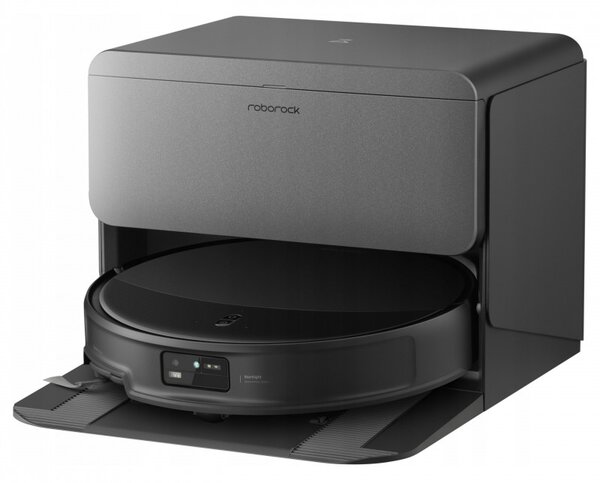 Прахосмукачка робот Roborock Saros 20 R&D, 65W, 36000 Pa, 259 мл/2.5 л, AdaptiLift 3.0, Автоматично пълнене и източване на водата, Автономия 200 мин, Черен