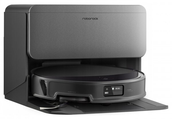 Прахосмукачка робот Roborock Saros 20 R&D, 65W, 36000 Pa, 259 мл/2.5 л, AdaptiLift 3.0, Автоматично пълнене и източване на водата, Автономия 200 мин, Черен