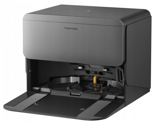 Прахосмукачка робот Roborock Saros 20 R&D, 65W, 36000 Pa, 259 мл/2.5 л, AdaptiLift 3.0, Автоматично пълнене и източване на водата, Автономия 200 мин, Черен