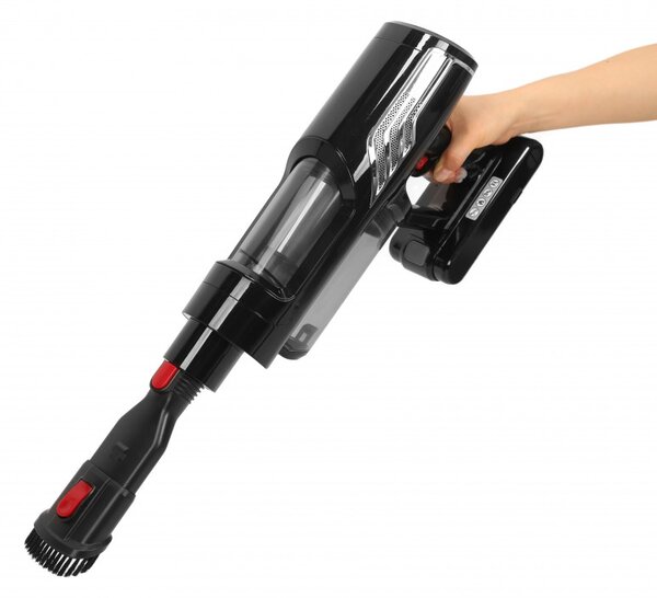 Акумулаторна прахосмукачка Oliver Voltz OV51001Q, 250W, Li-ion 2200 mAh, 3 скорости, 0.6 l, 25 kPa, Сензорен екран, Черен