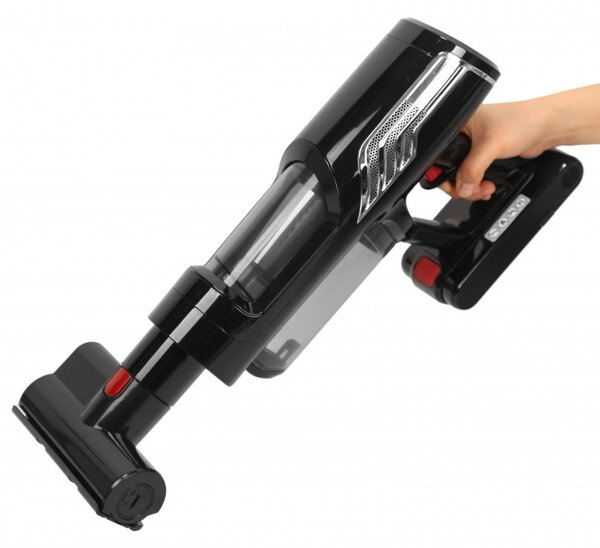 Акумулаторна прахосмукачка Oliver Voltz OV51001Q, 250W, Li-ion 2200 mAh, 3 скорости, 0.6 l, 25 kPa, Сензорен екран, Черен