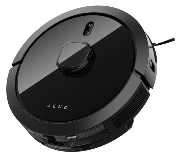 Прахосмукачка робот AENO ARC0007S, 4000Pa, 5200 mAh, 300 m2, Картографиране, Wi-Fi, Гласови команди, Автономия до 250min, Черен