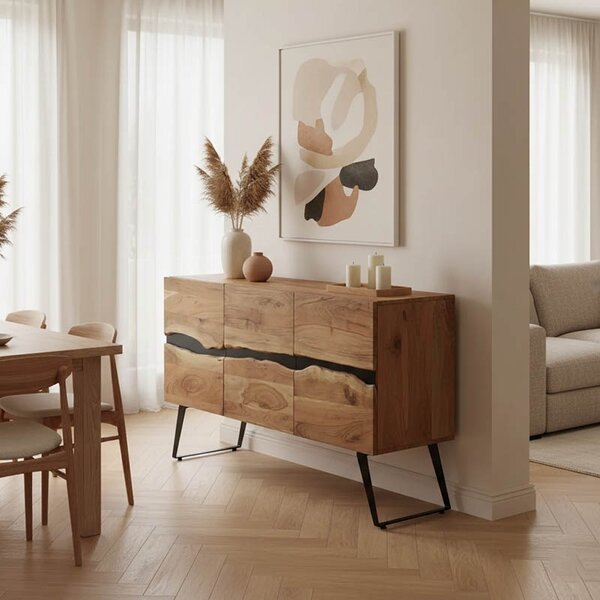Бюфет, Imena, натурален, 148x43.5x86 см