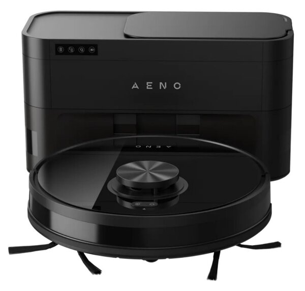 Прахосмукачка робот AENO ARC0005S, 4000Pa, 3000 mAh, 120 m2, Картографиране, Wi-Fi, Гласови команди, Автономия до 120 min, Черен
