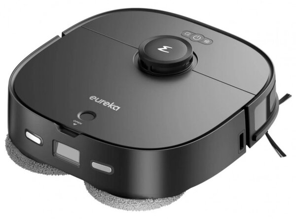 Прахосмукачка робот Eureka J12, 5000Pa, 3л, 300м2, Автономия до 150 мин, LiDAR, DuoDetect AI 3D, Гласов контрол, HEPA 11, Черен