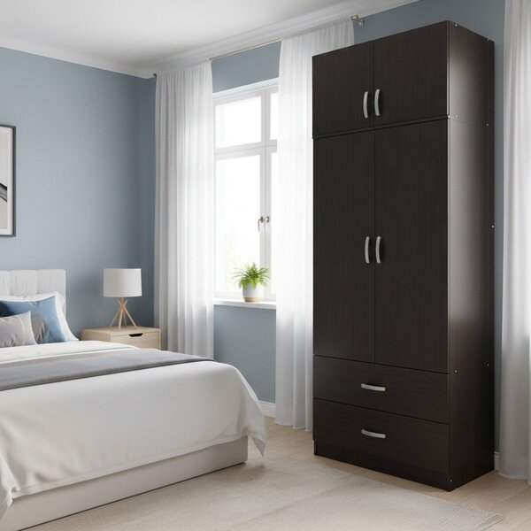 Шкаф с 2 врати, Athos V17, венге, 80x42x240 см