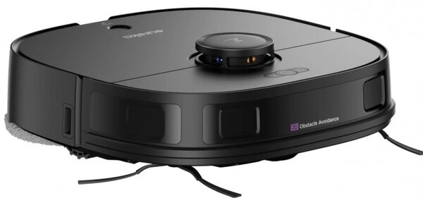 Прахосмукачка робот Eureka J12, 5000Pa, 3л, 300м2, Автономия до 150 мин, LiDAR, DuoDetect AI 3D, Гласов контрол, HEPA 11, Черен