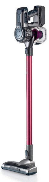Вертикална прахосмукачка Ariete SCOPA Digital 2723, 200W, Цифров мотор, HEPA филтрация на въздуха, LED светлини, Моторизирана четка, Розов