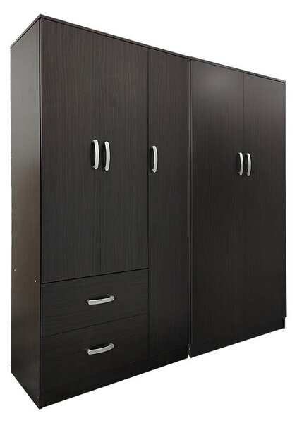 Гардероб с 5 врати, Athos I V21, венге, 170x42x180 см