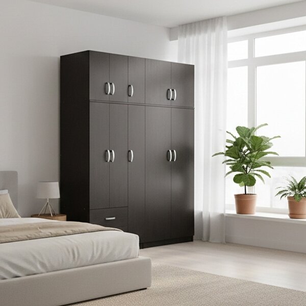 Гардероб с 5 врати, Athos I V23, венге, 170x42x240 см