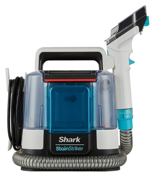 Прахосмукачка за петна Shark StainStriker PX200EUT, 450W, 0.72 л, Преносима, Гъвкав маркуч, 5 приставки, Бял