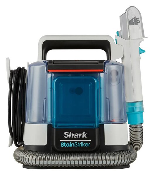 Прахосмукачка за петна Shark StainStriker PX200EUT, 450W, 0.72 л, Преносима, Гъвкав маркуч, 5 приставки, Бял