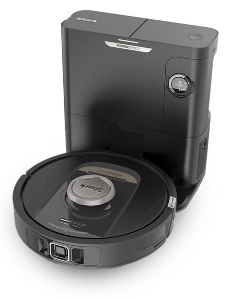 Прахосмукачка робот Shark PowerDetect RV2820VEEU, 650W, 0.3 л, 360 LiDAR, Автономия до 110 мин, DirtDetect, Черен