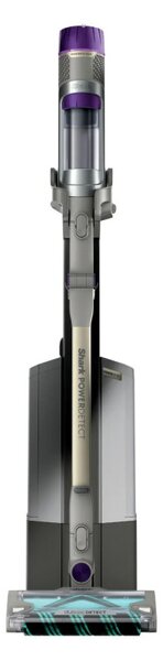 Вертикална прахосмукачка Shark IP3251EUT, 380W, 0.7 л, PowerDetect, Чупещо се рамо, Автономия 70 минути, Сив/Лилав