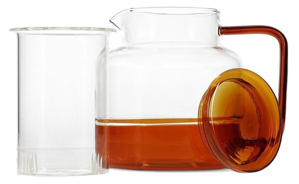 Стъклен чайник в кехлибарен цвят 950 ml Liv – ONA